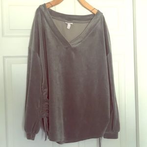 Velvet Maternity Shirt